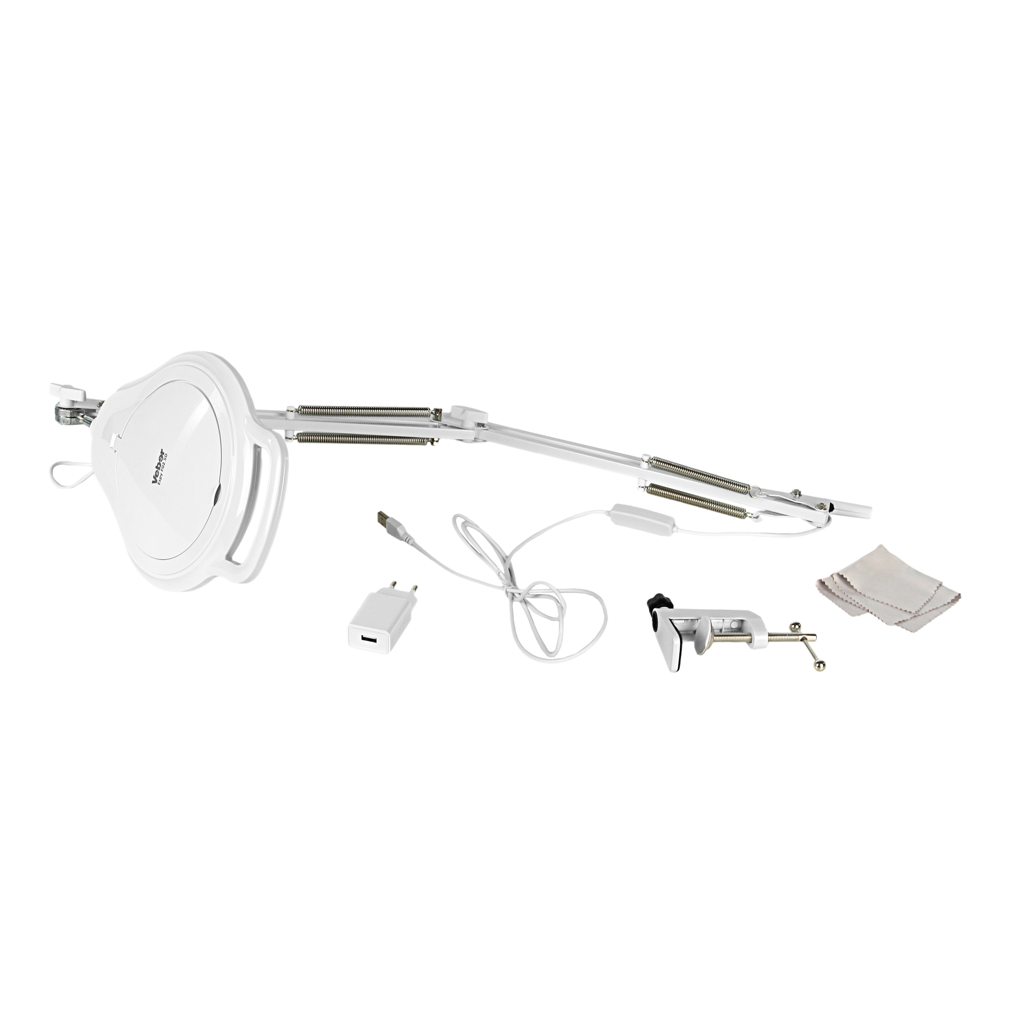 Лупа-лампа Veber Espy F02 5D со струбциной