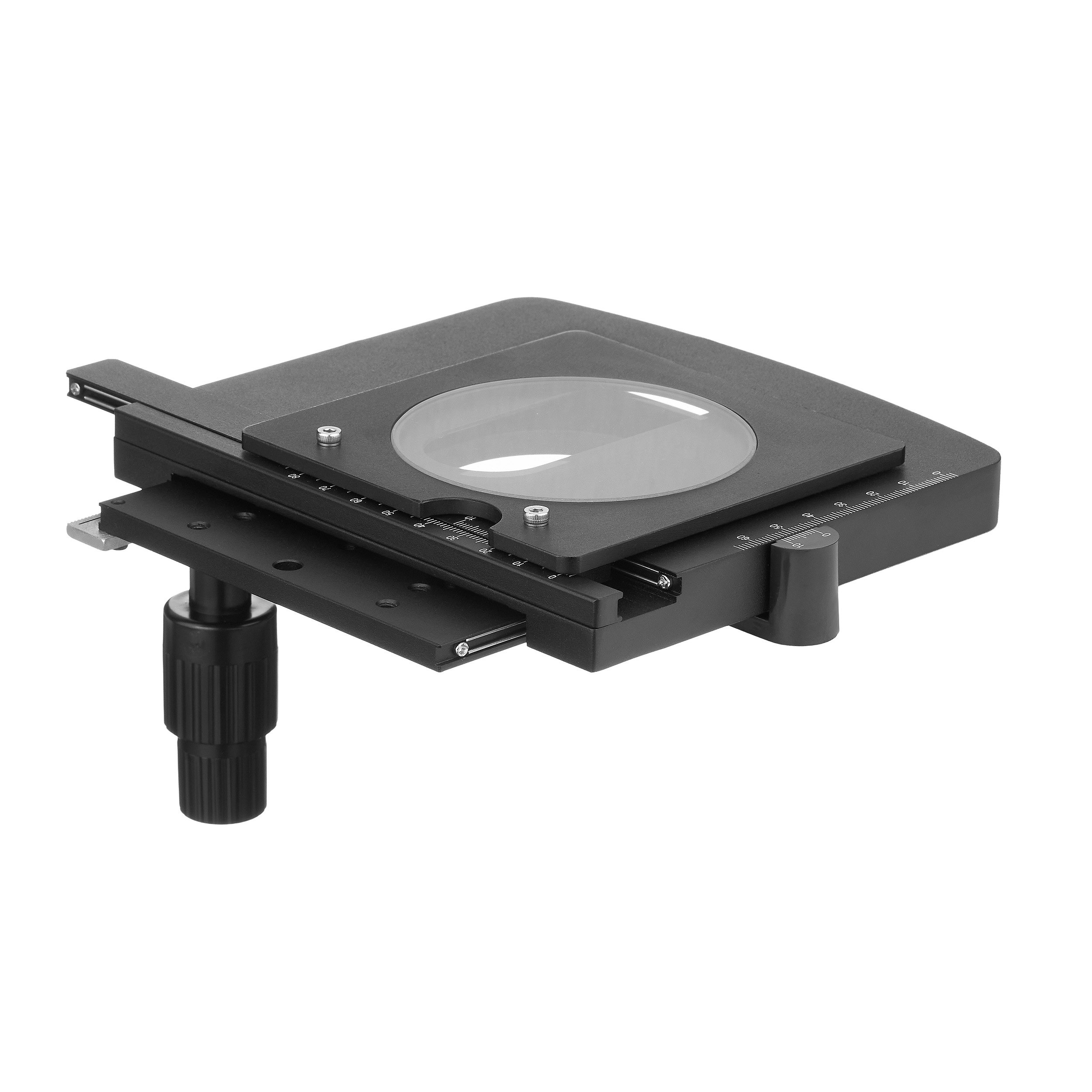 Механический предметный столик с закаленным стеклом,  макс 215х140 мм