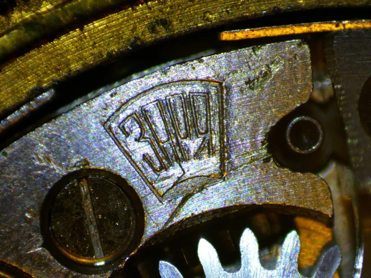 Механизм часов. Файл записан с помощью камеры Микромед Эврика 1.3 Mp  с бюджетным стереомикроскопом Микромед Атом 20х.