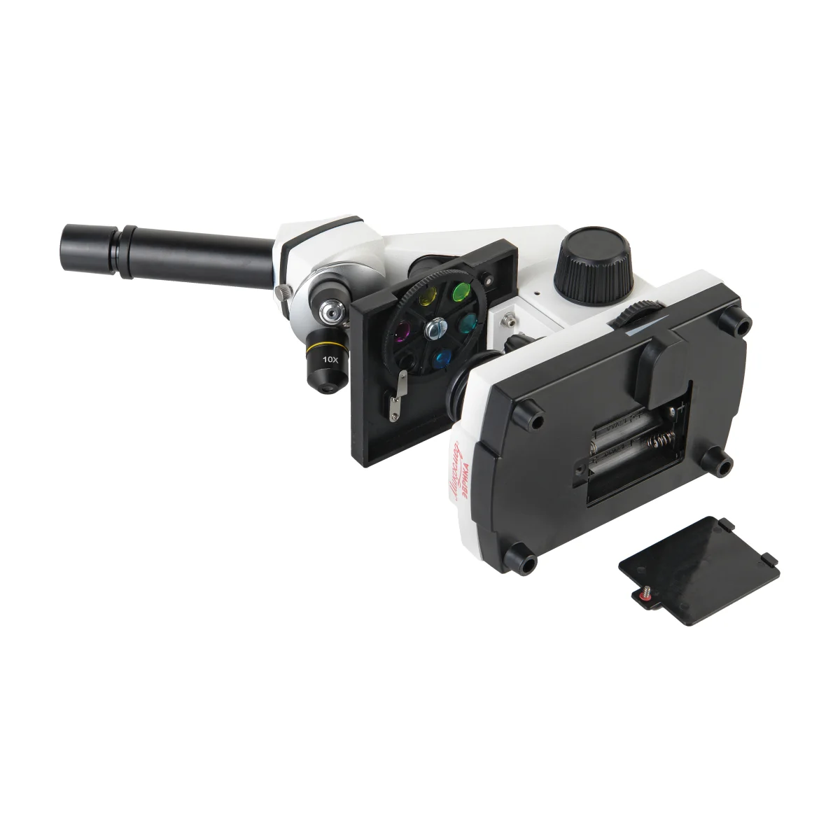 Микроскоп школьный Эврика 40х-1280х с видеоокуляром в кейсе