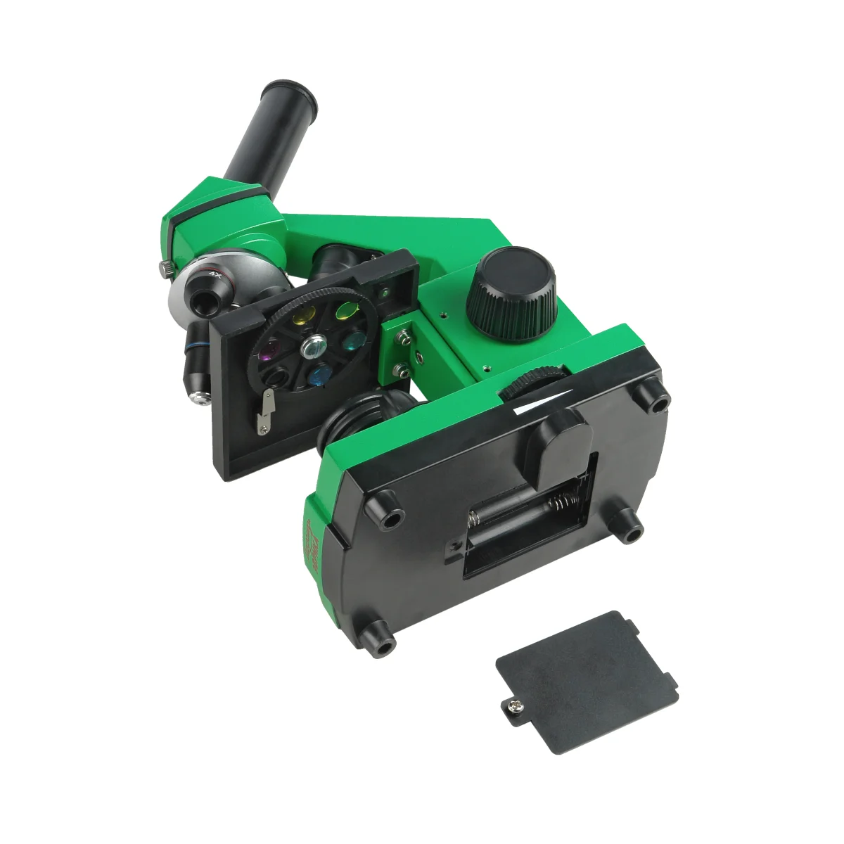 Микроскоп школьный Эврика 40х-400х в кейсе (лайм)