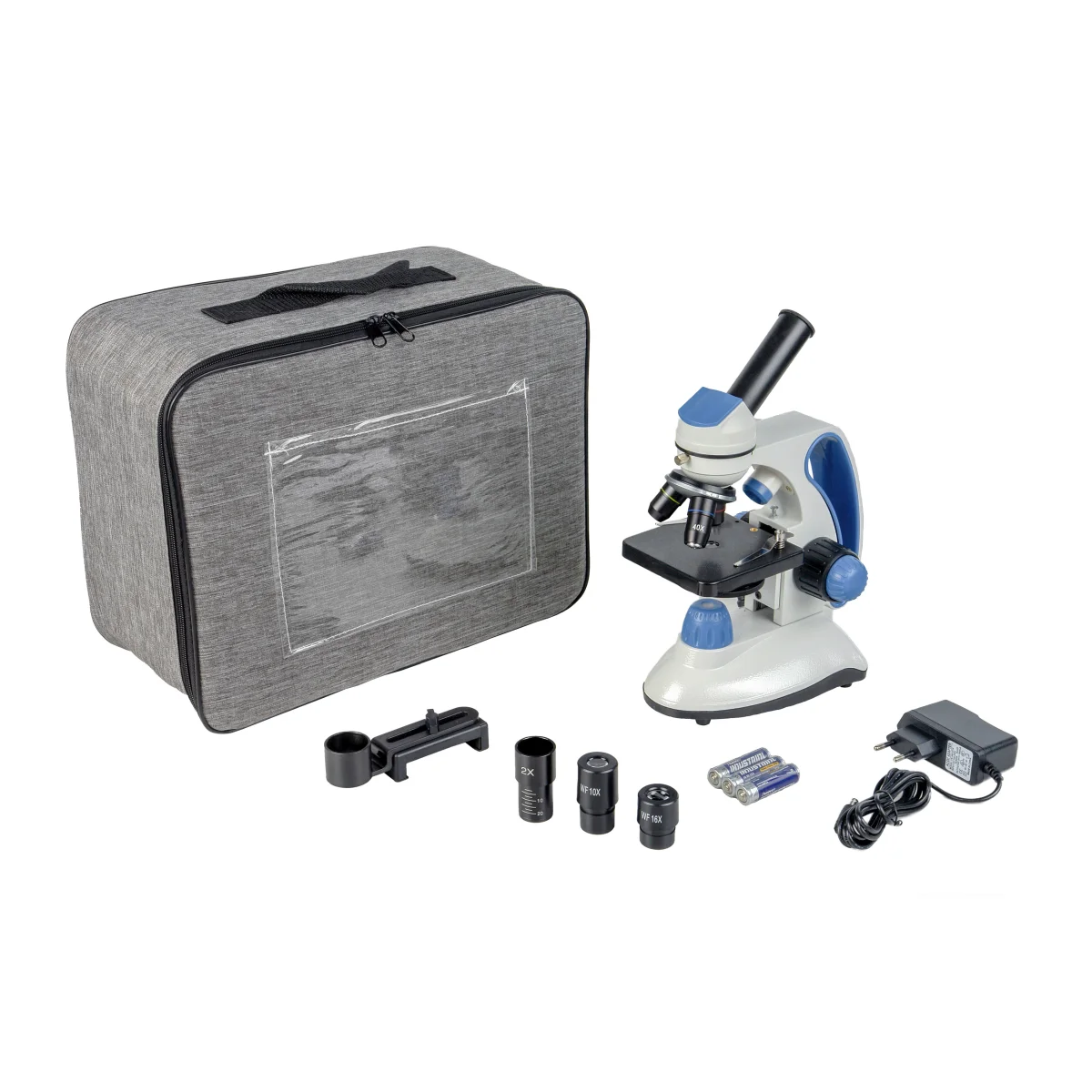Микроскоп школьный Эврика SMART 40х-1280х в текстильном кейсе