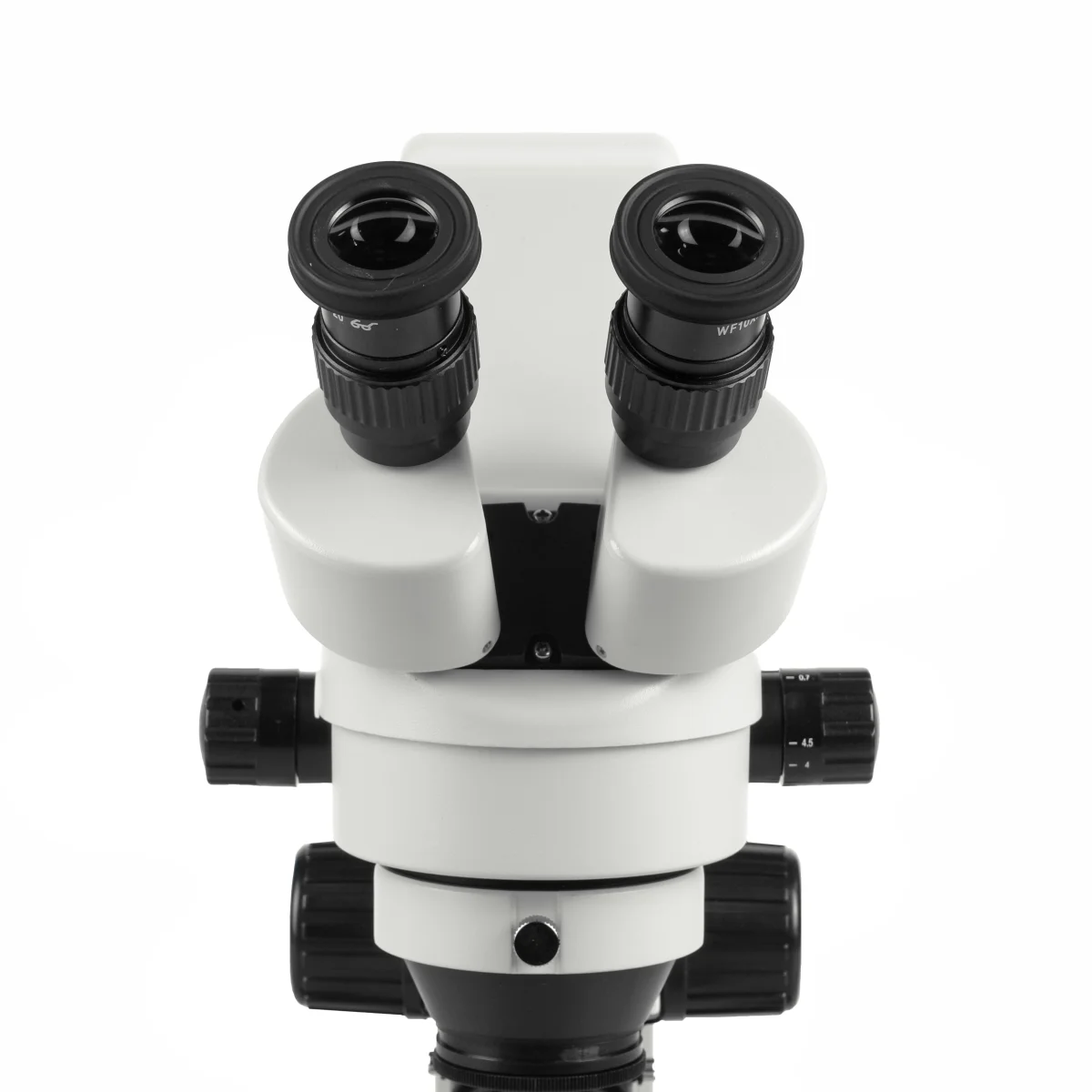 Оптическая головка с блоком объективов, окулярами и встроенной камерой.