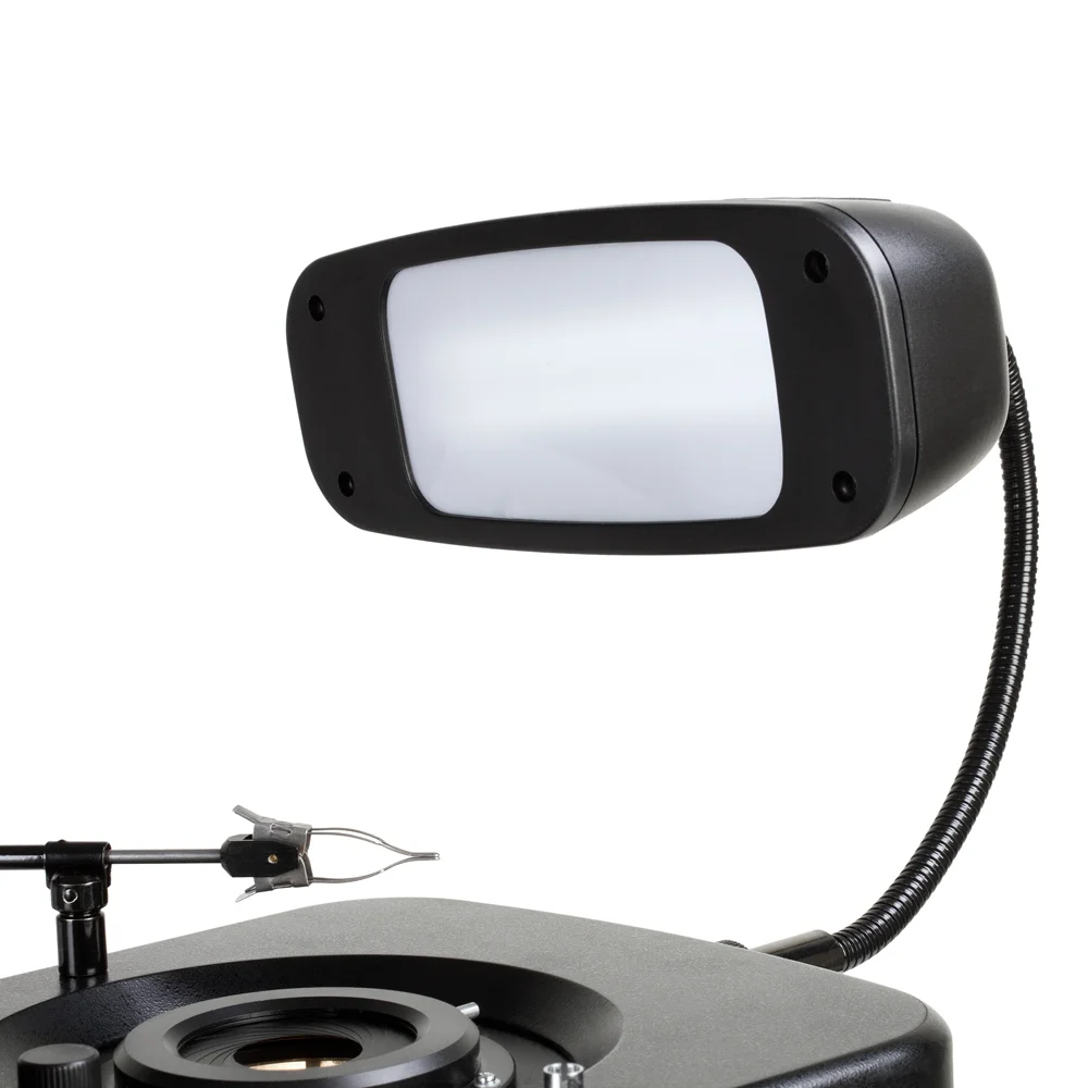 Осветитель отраженного света на гибком держателе.