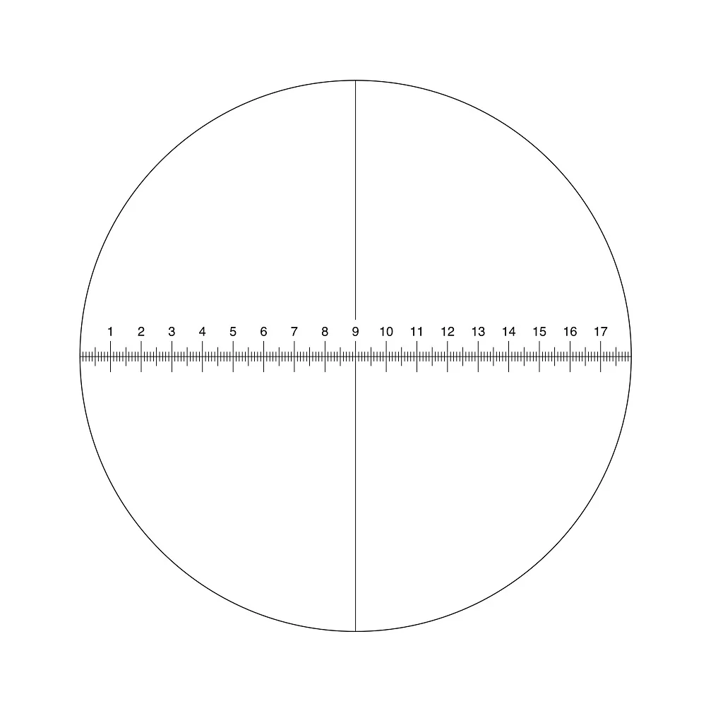 Окуляр для микроскопа 10х18 со шкалой (М1 М2 inf.) (D 23.2 мм)